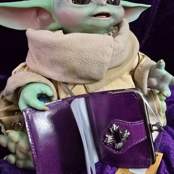 Patricia Nash RFID Purple Casella Bifold Wallet in Plum - New - Picture 4 of 10